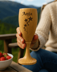 Champagneglass med gravering - personlig gave fra Fjellgave