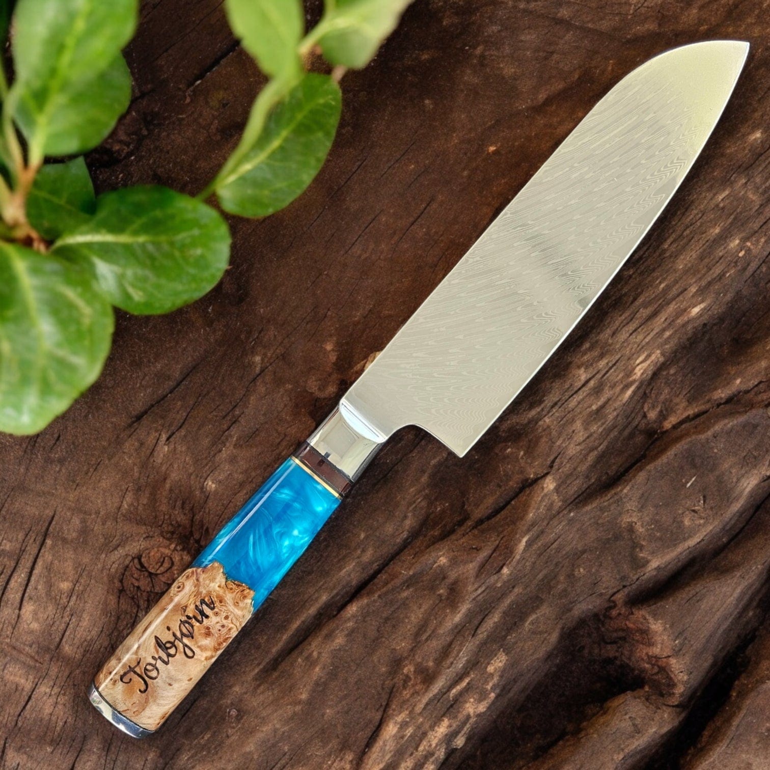 Damascus Kokkekniv - personlig gave fra Fjellgave