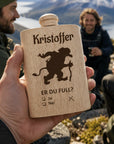 Fjellskål Lommelerke i Tre med Gravering