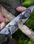 Foldekniv hjort - personlig gave fra Fjellgave