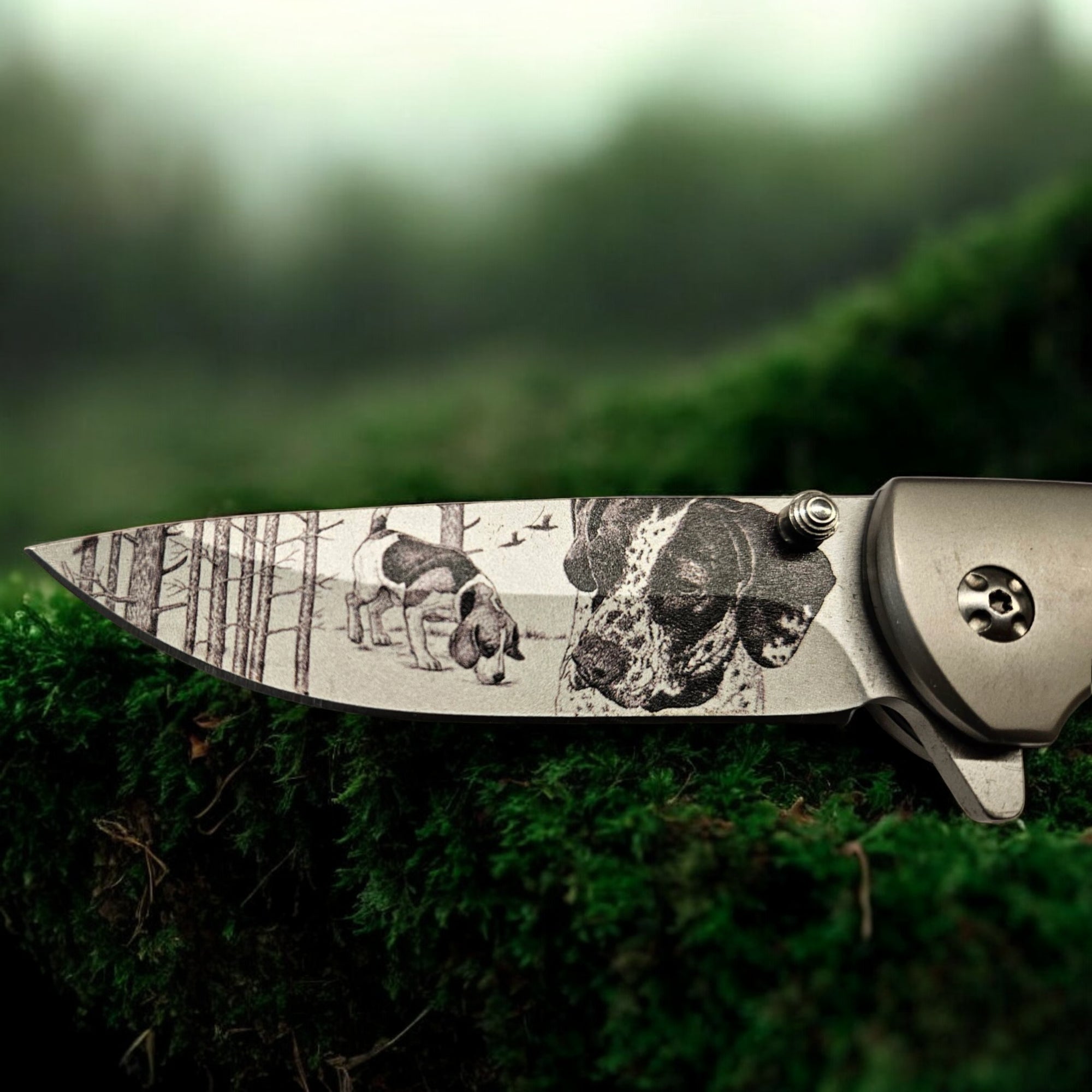 Foldekniv jakthund - personlig gave fra Fjellgave