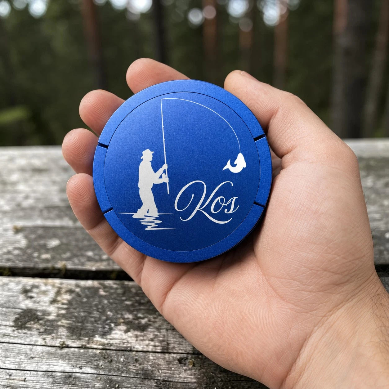 Personlig lommeboks blå