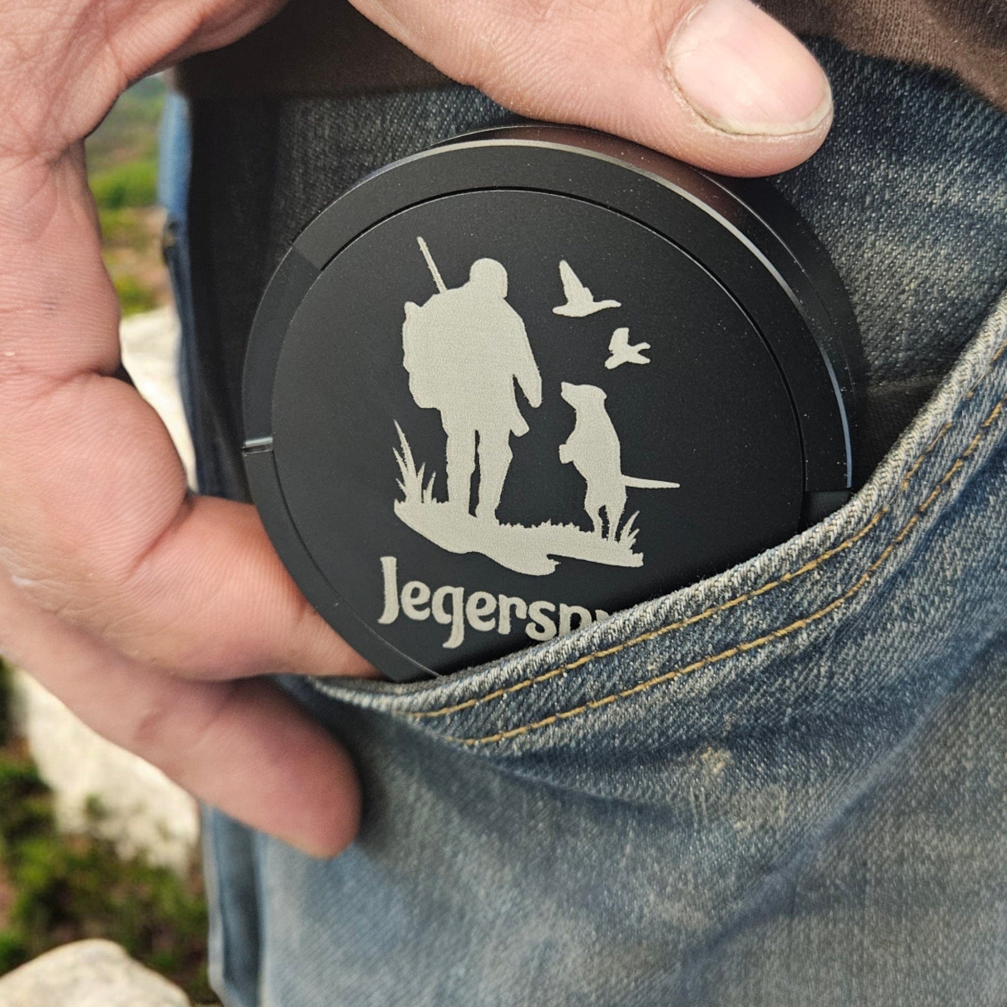 Personlig lommeboks sort - personlig gave fra Fjellgave