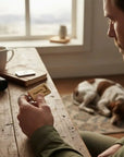 Rektangulær nøkkelring i bøk - personlig gave fra Fjellgave