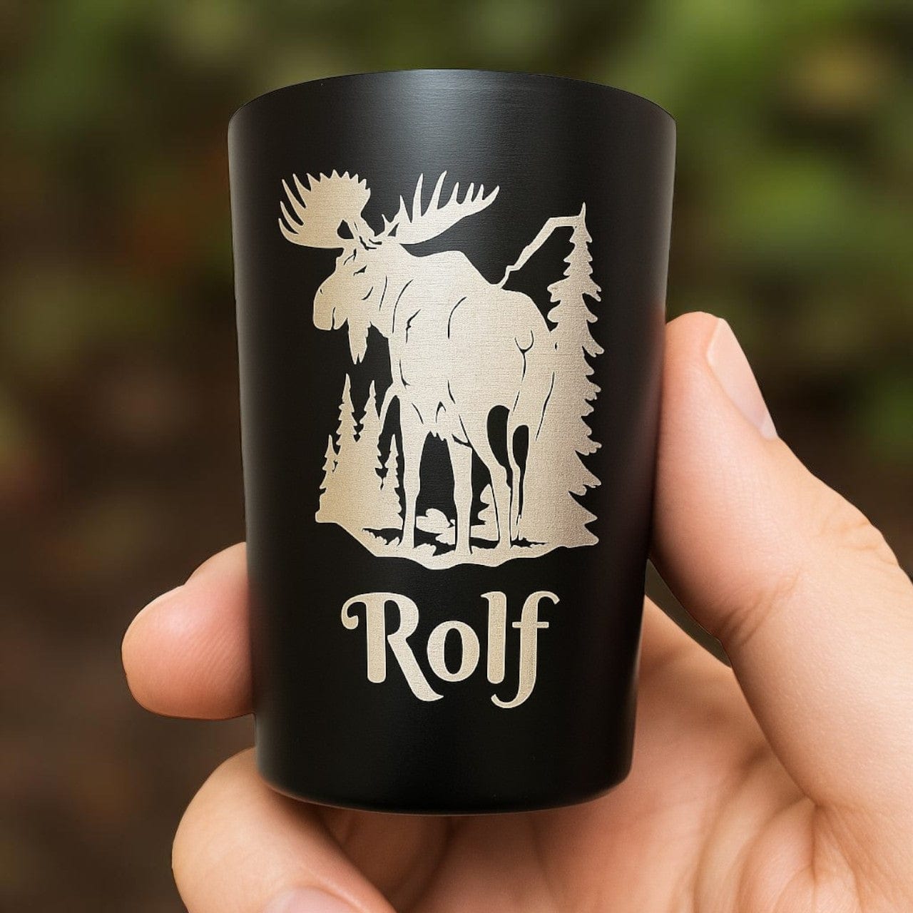 Shotglass med gravering - personlig gave fra Fjellgave