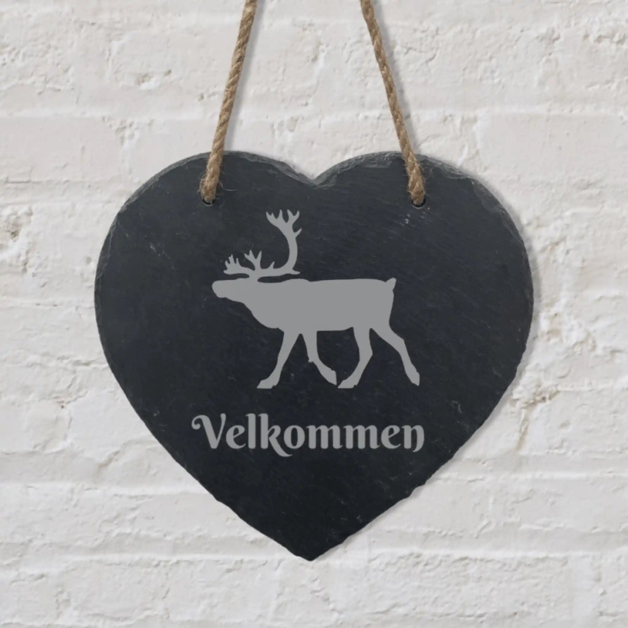 Skiferhjerte - personlig gave fra Fjellgave