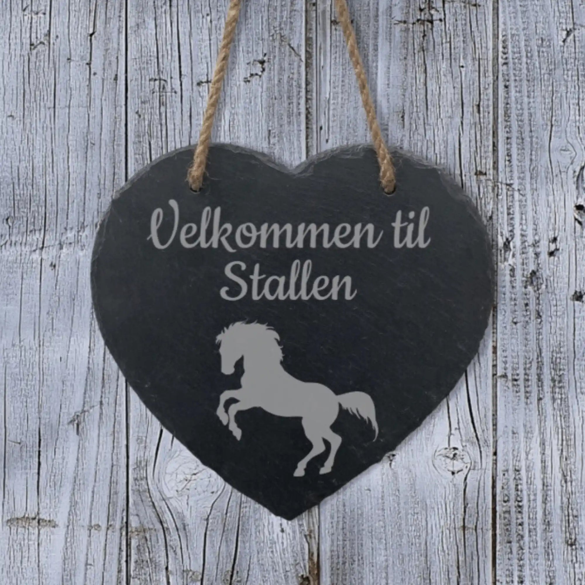 Skiferhjerte - personlig gave fra Fjellgave