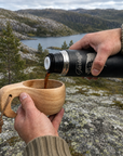 Termos 0,5 L med gravering – Sort stål