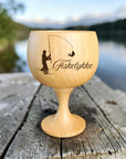 Treknerten – drammeglass i tre med gravering