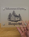 Dørskilt i Frostet Akryl (15x20cm)